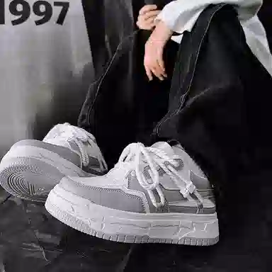 乐乐鱼 港风简约小众舒适时尚 低帮 板鞋 男款