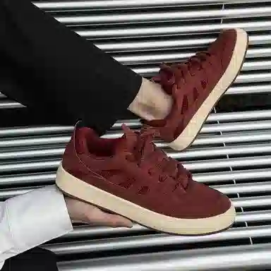 乐乐鱼 美式复古韩版百搭休闲小众个性舒适 耐磨 低帮 板鞋 男款