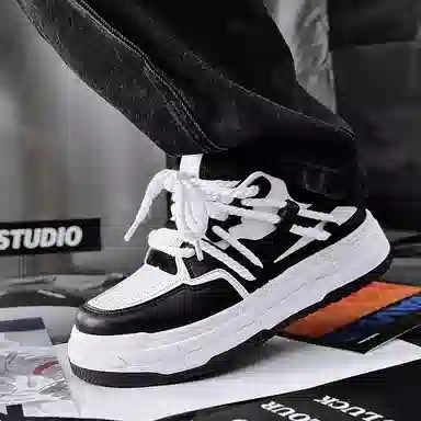 乐乐鱼 港风简约小众舒适时尚 低帮 板鞋 男款