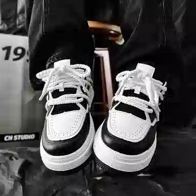 乐乐鱼 港风简约小众舒适时尚 低帮 板鞋 男款