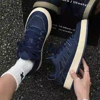 乐乐鱼 美式复古韩版百搭休闲小众个性舒适 耐磨 低帮 板鞋 男款