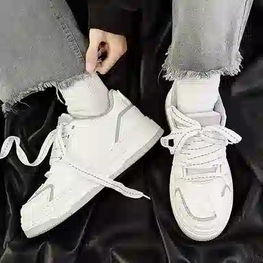 乐乐鱼 小众设计 休闲 低帮 板鞋 男款