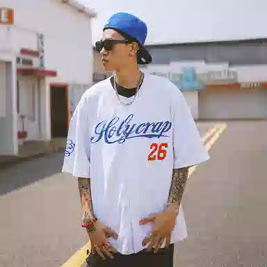 Holycrap Crewneck Loose Fit T-Shirt White