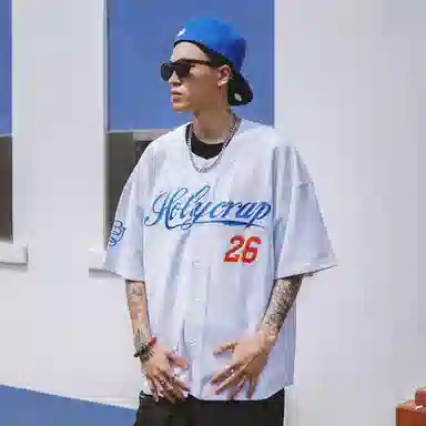 Holycrap Crewneck Loose Fit T-Shirt White