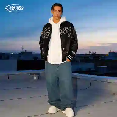 Holycrap Bomber Jacket Black