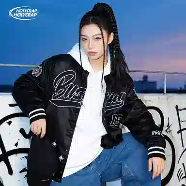 Holycrap Bomber Jacket Black