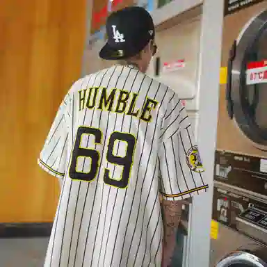 Holycrap Striped Crewneck Tee