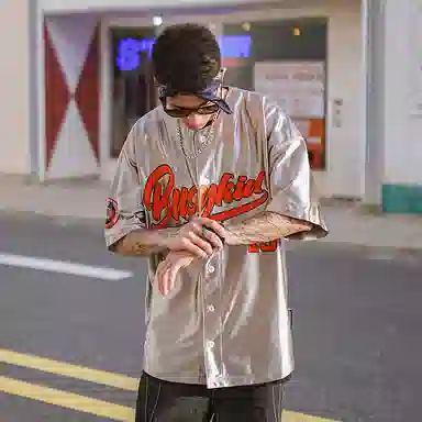 Holycrap Silver Embroidered Tee