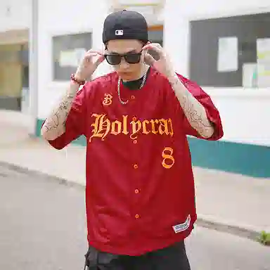 Holycrap Doberman Embroidered Cardigan Tee