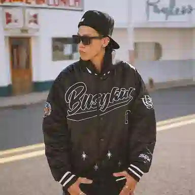 Holycrap Bomber Jacket Black