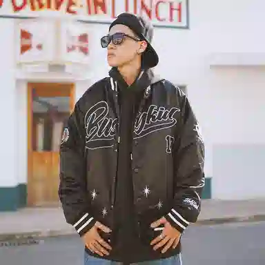 Holycrap Bomber Jacket Black