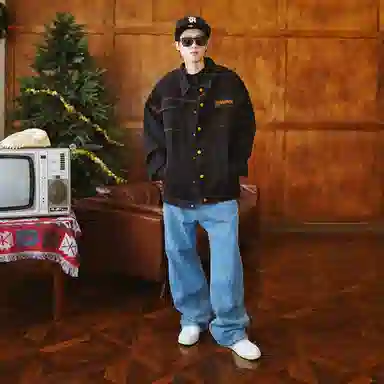 Holycrap Denim Jacket Black