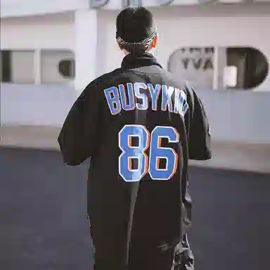 Holycrap 86 Mesh Baseball Cardigan Black