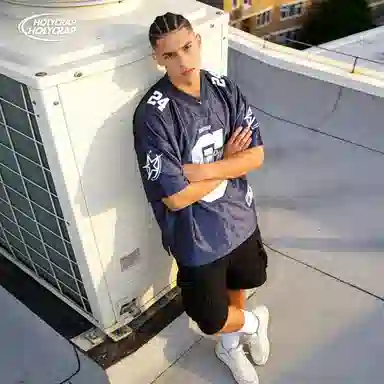 Holycrap V-Neck Navy Tee