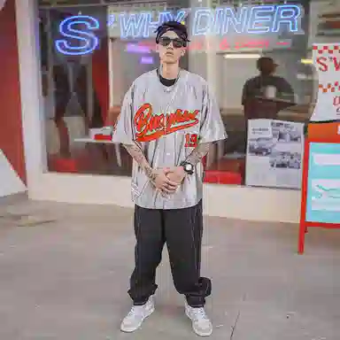 Holycrap Silver Embroidered Tee