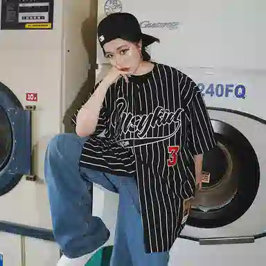 Holycrap V-Neck Embroidered Tee