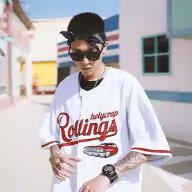 Holycrap Embroidered Short Sleeve Tee