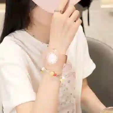 番米拉石英机芯 国表 女表 蓝色表盘