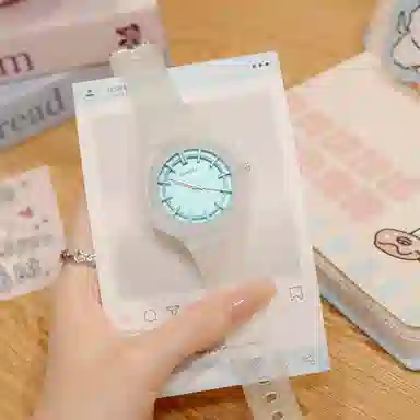 番米拉石英机芯 国表 女表 蓝色表盘