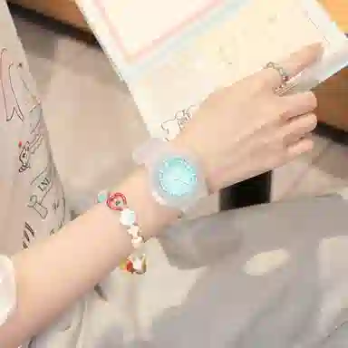 番米拉石英机芯 国表 女表 蓝色表盘