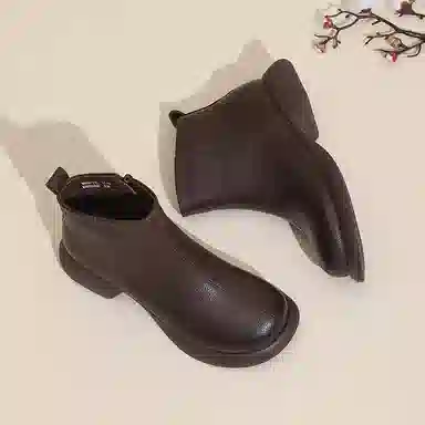 信诺 粗跟简约舒适 短靴 女款