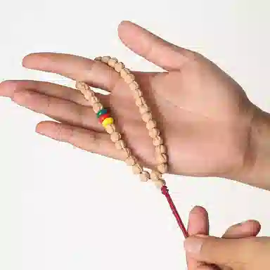 潘家园 青春精致三色雪巴琉璃隔片 柏香籽/百香籽 菩提类手串 男女同款情侣款