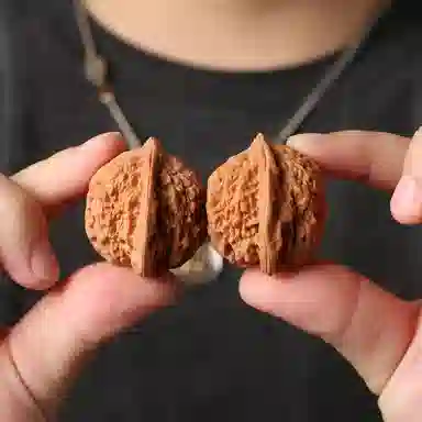 潘家园 蚂蚁沟狮子头 尖儿 宽边兜底 圆底微凹 小气门 大肚子 主筋粗犷  骨质佳 文玩核桃 核桃类手把件 男女同款情侣款