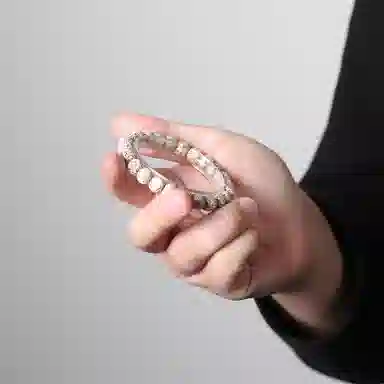 潘家园 精工高抛原生态老型 单圈 星月菩提 手串 男女同款情侣款