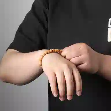 潘家园 精工原生态龙脊菩提直切老型单圈 菩提子/菩提籽 手串 男女同款情侣款