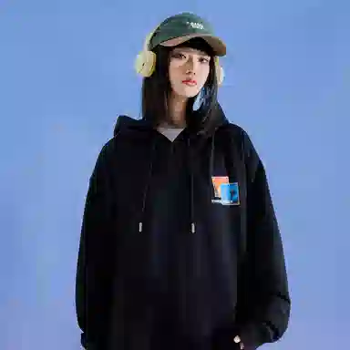 三体 二向箔系列 休闲防风重磅日常通勤保暖连帽落肩厚款卫衣 男女同款