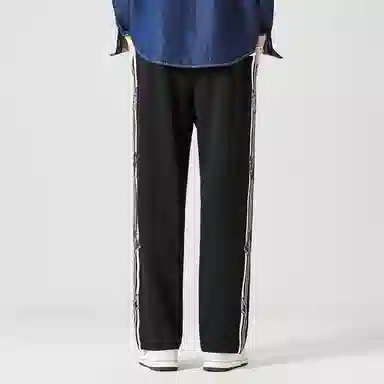 三体 水滴战舰末日之战系列休闲撞色条纹线条松紧抽绳直筒宽松休闲裤 男女同款