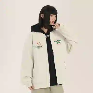 三体 虫子从来就没有被真正战胜过系列 美式复古简约基础字母印花宽松百搭潮牌棒球领户外工装开衫飞行员服夹克外套 男女同款