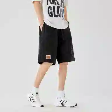 三体 超级符号系列 织唛抽绳五分美式复古学生多巴胺篮球裤宽松时尚百搭高街潮牌舒适街头透气学生机能风休闲短裤 男女同款