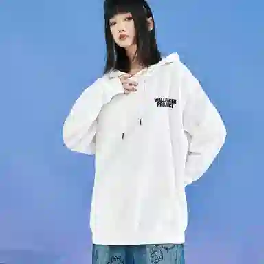 三体 面壁计划系列 复古经典休闲字母涂鸦印花宽松连帽透气防风长袖卫衣 男女同款