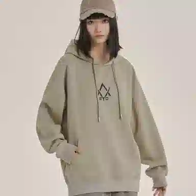 三体 问题系列 简约基础款字母印花宽松大码美式复古高街潮牌时尚百搭连帽休闲套头学生多巴胺纯色日常通勤长袖卫衣 男女同款