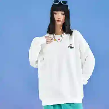 三体 云天明三个童话系列 休闲基础配色日常宽松圆领落肩卫衣 男女同款