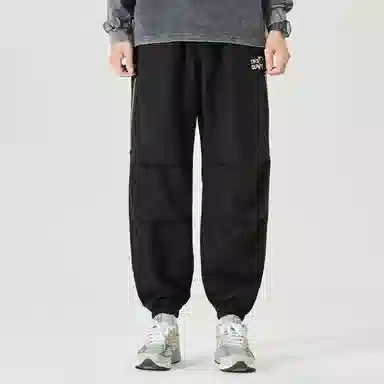 三体 时尚百搭简约舒适休闲裤 男女同款