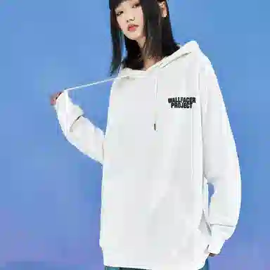 三体 面壁计划系列 复古经典休闲字母涂鸦印花宽松连帽透气防风长袖卫衣 男女同款