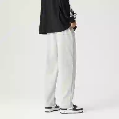 三体 自然选择号系列 美式复古百搭垂感中腰直筒简约基础字母印花宽松时尚舒适个性多巴胺高街休闲裤 男女同款