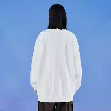 三体 毁灭你与你何干系列 休闲美式复古字母印花宽松圆领套头长袖卫衣 男女同款