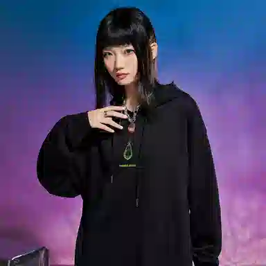 三体 美式百搭印花连帽卫衣 男女同款