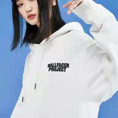 三体 面壁计划系列 复古经典休闲字母涂鸦印花宽松连帽透气防风长袖卫衣 男女同款