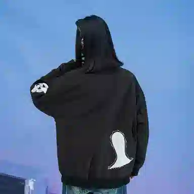 三体 红岸基地系列 美式复古简约宽松加厚保暖防水服趣味大绣花字母基础款拉链休闲翻领高街潮牌学生户外机能风棉服 男女同款