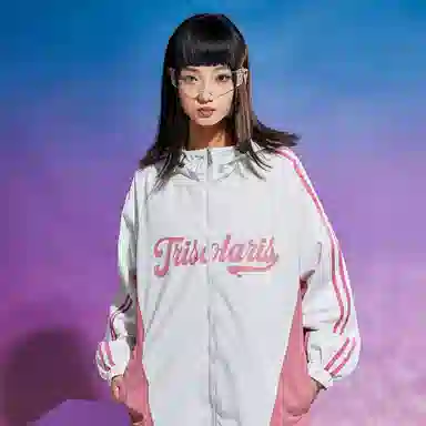 三体  文明水滴圣母眼泪系列 基础款工装条纹字母印花撞色拼接山系徒步美式复古潮牌机能风连帽  防水防风冲锋衣 男女同款