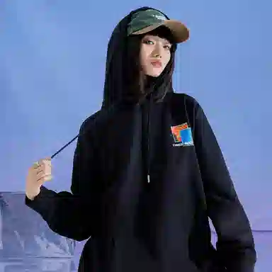 三体 二向箔系列 休闲防风重磅日常通勤保暖连帽落肩厚款卫衣 男女同款