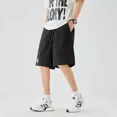 三体 超级符号系列 织唛抽绳五分美式复古学生多巴胺篮球裤宽松时尚百搭高街潮牌舒适街头透气学生机能风休闲短裤 男女同款