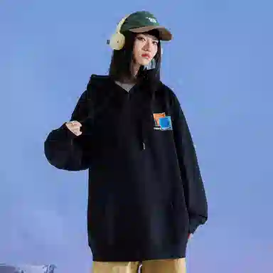 三体 二向箔系列 休闲防风重磅日常通勤保暖连帽落肩厚款卫衣 男女同款