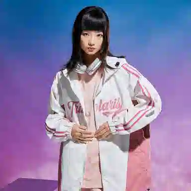 三体  文明水滴圣母眼泪系列 基础款字母印花连帽  防水防风冲锋衣 男女同款