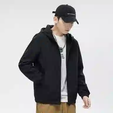 真维斯 山系户外纯色基础款学生党好物宽松落肩飞行百搭休闲连帽日常潮流百搭防风防水通勤夹克 男女同款