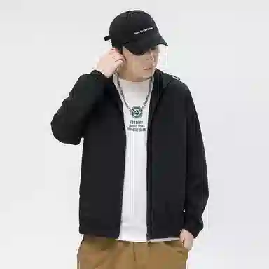 真维斯 山系户外纯色基础款学生党好物宽松落肩飞行百搭休闲连帽日常潮流百搭防风防水通勤夹克 男女同款